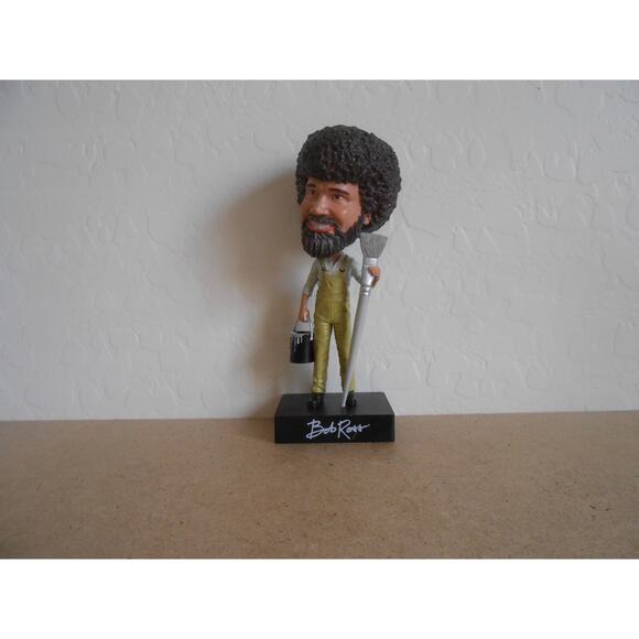 Bob Ross Figure The Joy Of Painting Bobblehead Hand Painted Head Knockers - Picture 10 of 16